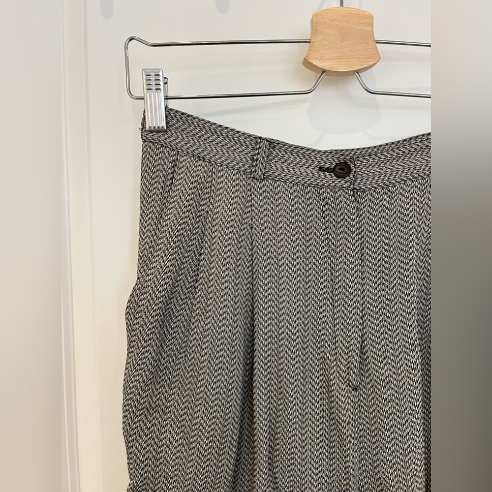 Vintage High Rise Flowy Trouser, Size 8